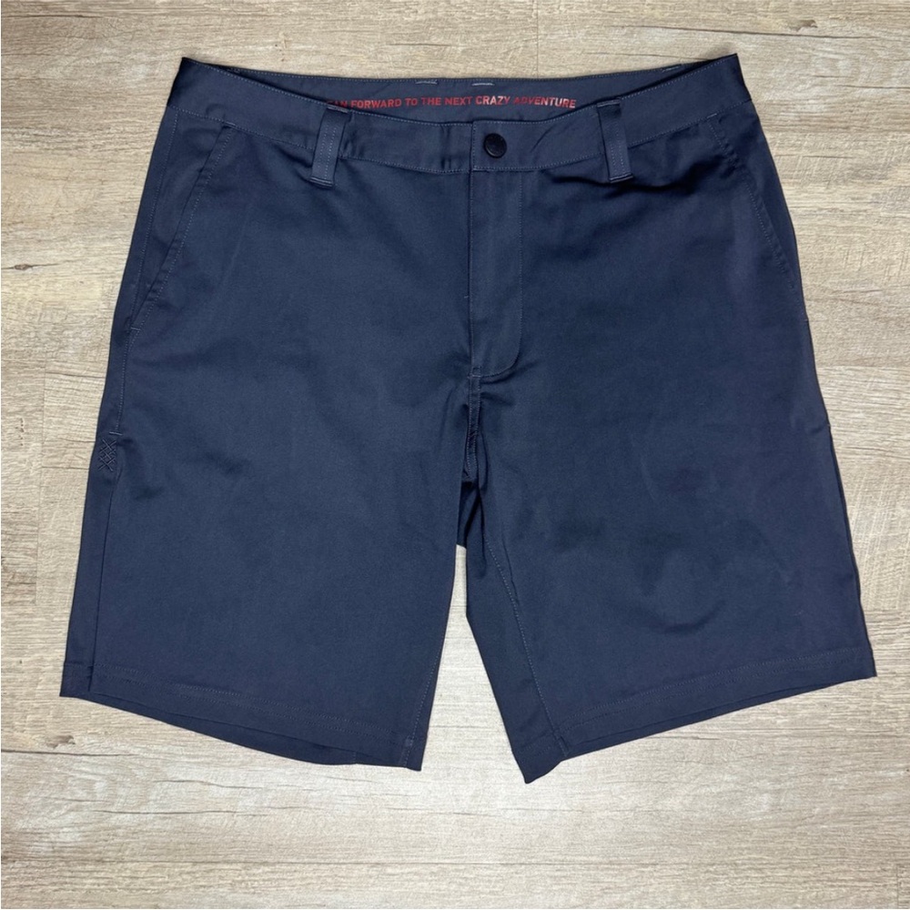 Navy Blue Commuter Chino Shorts: Golf | Tennis | Travel -  men’s 32 x 9